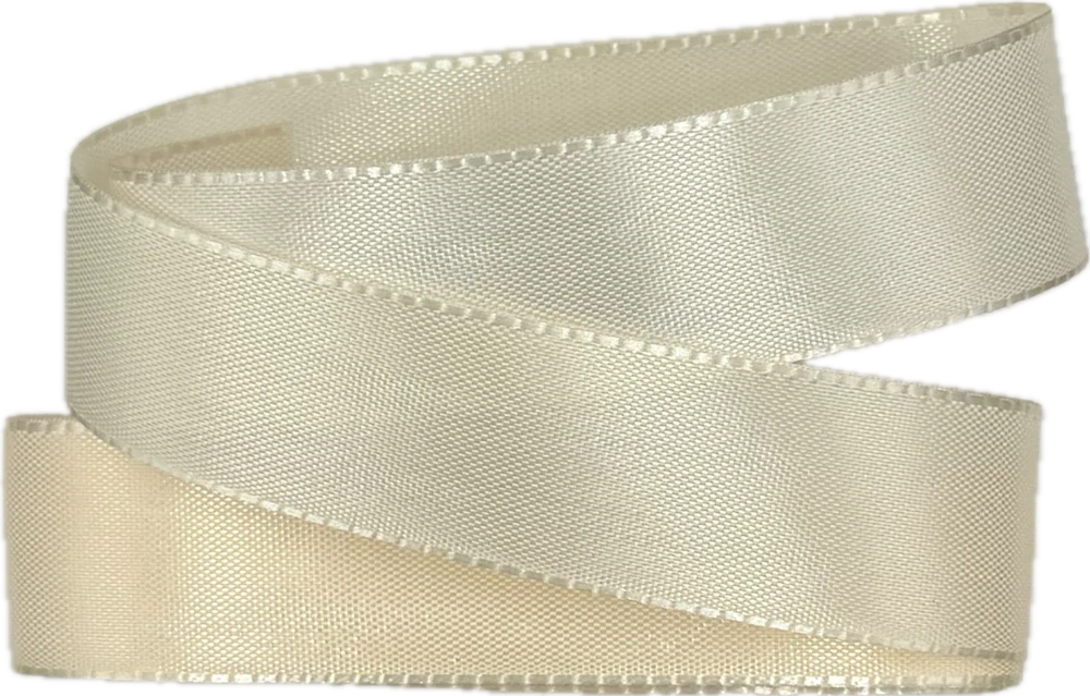 Stuha taftová Soft Cream krémová 25mmx3m (7,-Kč/m)