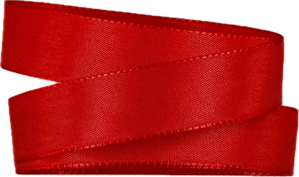 Stuha taftová Classic Red červená 25mm x 3m (7,-Kč/m)