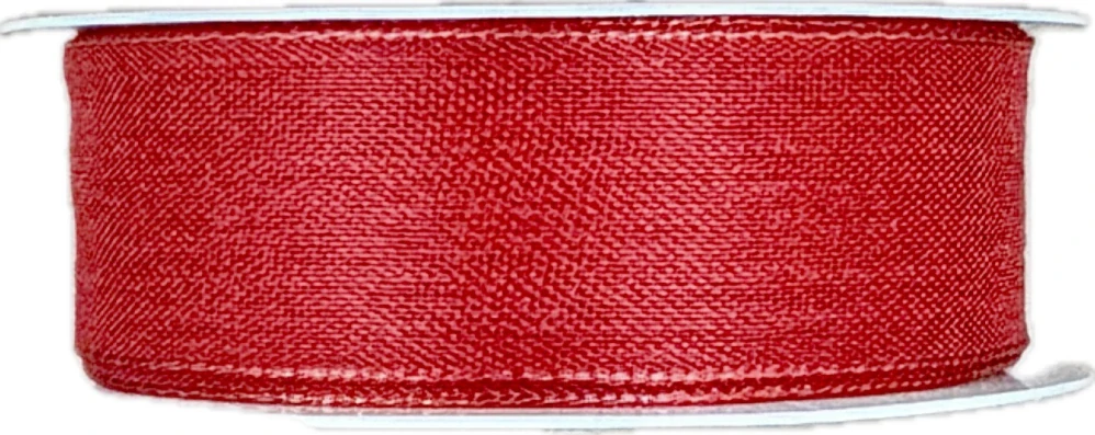Bavlněná stuha CHANCE – Classic Red červená 25mm x 3m (5,-Kč/m)