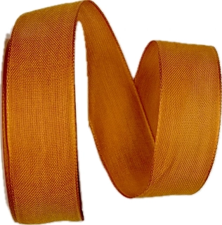 Bavlněná stuha CHANCE – Spicy Orange oranžová 25mm x 3m (6,-Kč/m)