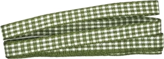 Saténová stuha GREEN KARO 10mm x 2m (5,-Kč/m)