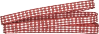 Saténová stuha RED KARO 10mm x 2m (5,-Kč/m)