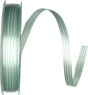Saténová stuha SATIN STRIPE světle tyrkysová 10mm x 20m A (4,50Kč/m)