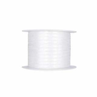 Tenká saténová stužka bílá 3mm x 10m (2,20 Kč/m)